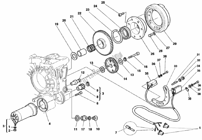 Todas las partes para Generador - Motor De Arranque de Ducati Supersport 900 SS Final Edition 1998